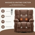 thumbnail image 4 of JONPONY Power Lift Recliner Chair Recliners for Elderly with Heat and Massage Recliner Chair for Living Room with Infinite Position and Side Pocket,USB Charge Port,Brown, 4 of 13