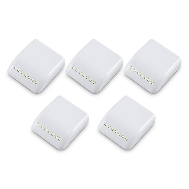 Billuyoard Debajo del gabinete luces 7LED armario pegajoso lámparas inteligentes Sensor brillante muebles iluminación de plástico Iluminación y accesorios 5 piezas Billuyoard HA009604-02
