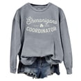 thumbnail image 4 of St Patricks Day Shirt Women Shenanigans Coordinator Graphic Holiday Casual Pullover Comfort Colors Sweatshirt, 4 of 6