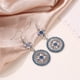 thumbnail image 5 of Pendientes para mujer, regalos para mujer, diseño de flor redonda, estilo bohemio, creativo, vintage, con borlas y gotas de agua talladas, reloj inteligente., 5 of 5