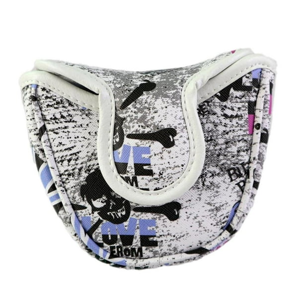 Skull Golf Mallet Head Cover Retro Center Putter Headcover