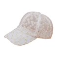 thumbnail image 1 of TIEVOSA Casquette en Dentelle Version Coréenne Protection Solaire Mode Décontractée Fleur Creuse Casquette de Baseball, 1 of 3