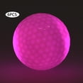 thumbnail image 2 of Pelotas para golf LED, Pelotas para golf luminosas, Pelota para golf brillante intermitente, Resplandor nocturno brillante, ejercicio nocturnos Púrpura, 2 of 8
