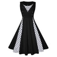 thumbnail image 1 of S-5xl Women Robe Retro Vintage Dress 50s 60s Rockabilly Dot Swing Pin Up Summer Party Dresses Elegant Tunic Vestidos Casual, 1 of 5