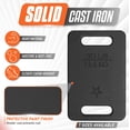 thumbnail image 4 of Placa de peso Yes4All de hierro fundido de 30 lb para rucking, 4 of 6