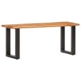 thumbnail image 1 of vidaXL Live Edge Bench 110 cm Solid Acacia Wood and Steel, 1 of 5