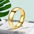 thumbnail image 5 of Lovelords 8mm Simple Ring Classic Smooth 14k Yellow Gold Wedding Engagement Rings For Women and Men Jewelry, 5 of 6