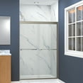 thumbnail image 3 of Transolid FBPT487008C-J-BN 70" High X 47" Wide Bypass Frameless Shower Door - Brushed, 3 of 5