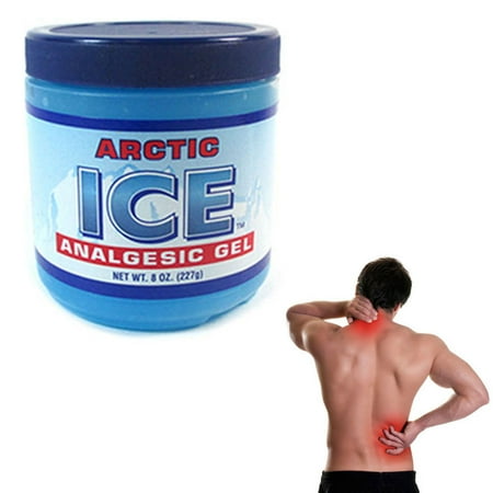 Muscle Rub - Ice Pain Relief Gel Cream 8oz Headache Sore Muscle Workout Menthol Rub Analgesic
