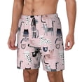 thumbnail image 2 of Balery Cat Mens Swim Trunks Swim Shorts for Men Quick Dry Inseam Beach Shorts with Compression Liner Pocket-Small, 2 of 9