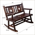 thumbnail image 6 of Rocking Chairs for Nursery & Living Room, Ivory Teddy Fabric Glider | Teddy | Foam, 6 of 15