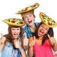 thumbnail image 5 of ArtCreativity Funny Pizza Hat, Fun Halloween Costume Accessory for Kids and Adults, Pizza Party Supplies Decorations, One Size Fits Most, Crazy Silly Hat with Felt Toppings and Plush Fabric, 5 of 6