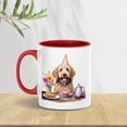 thumbnail image 2 of Happy Mother's Day Goldendoodle with Sweets and Flowers at a Picnic 11oz Accent Two-tone Mug Doodle Dog Lover Gifts Idea Coffee Tea Cup - 13005, 2 of 5