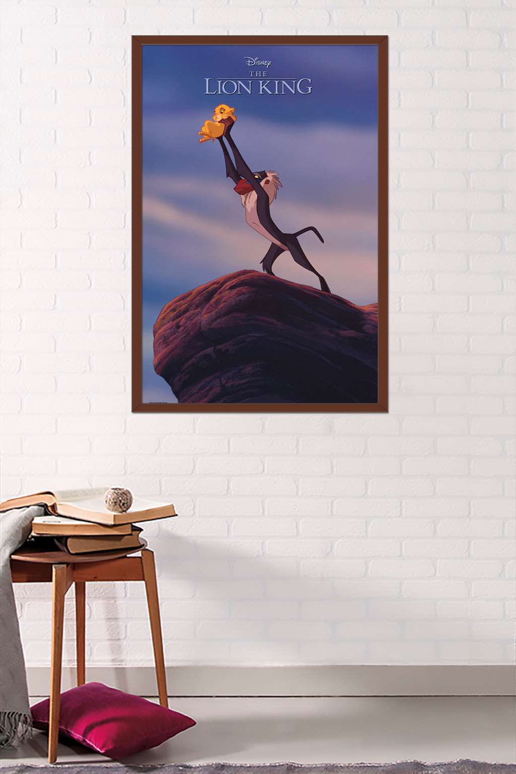 Disney The Lion King 1994 - Pride Rock Wall Poster, 22.375" x 34", Framed