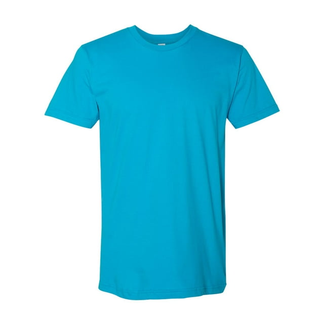 American Apparel USA-Made Fine Jersey Tee, XL, Teal