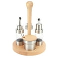 thumbnail image 3 of Qukaim Récipient d'assaisonnement Cruet Condiment Épices Poivre Boîte de Rangement Assaisonnement Récipient Pot Rack Set Cuisine Outil de Cuisine Rond, 3 of 14