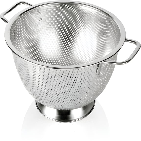 ACDANC Colander Stainless Steel 3-Quart,Strainer for Kitchen Food,Dishwasher Safe