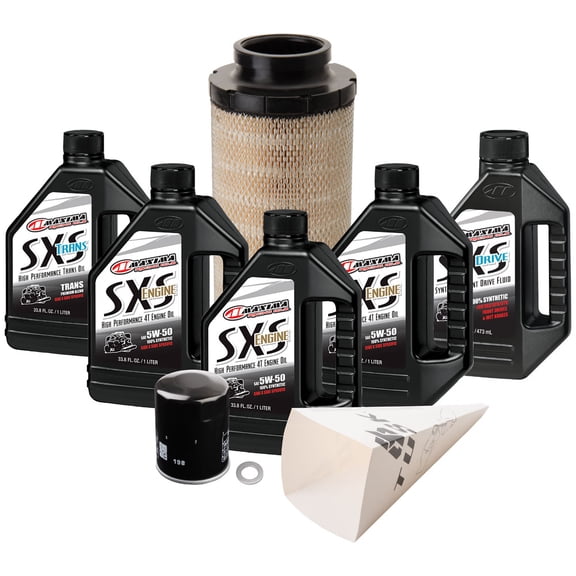 Tusk UTV Full Service Kit for Maxima SXS Synthetic 5W-50 Tusk First Line UTV Air Filter for Polaris RZR XP Turbo S 2018-2021