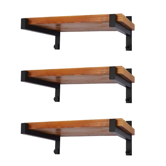 Soportes de estantería EZYDECOR, resistentes, 20 cm, metal industrial, 6 unidades