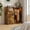 Retro Brown, variant on Ataucjin 4-Drawer Wardrobe Closet Organizer with Hanging Rack, Clothes Rack with 4 Drawers, Freestanding Garment Rack with LED Lights, Charging Station, Open Shelves
