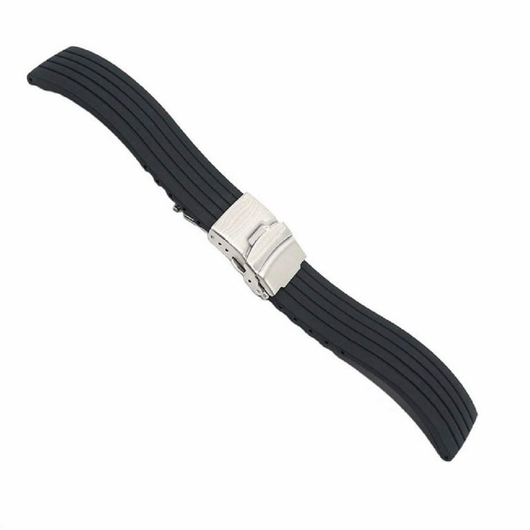 Pack of 2 Steel Bracelet & Silicone Replacement Watch Band