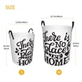 thumbnail image 5 of Kll There Is No Place Like Home Waterproof Foldable Laundry Hamper Bucket With Handles For Storage Bin,Kids Room,Home Organizer (Small), 5 of 8