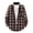 2 Brown, variant on Plaid Shirts Men Long Sleeve Shirt Jackets Regular Fit Shacket with Chest Pocket Button up Designer Checked Overshirt Casual Classic Workwear Comfortable Youth Tops Plus Size