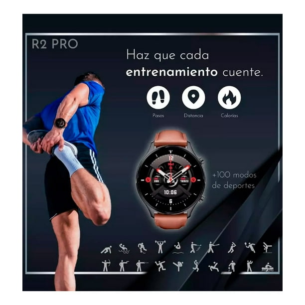 Reloj Smartwatch G Tide Contra Agua Android Iphone R2 Pro Negro Walmart en linea