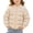 C Khaki, variant on Kids Quilted Jackets Warm Snap Button Puffer Coat Printed Lightweightful Padded Jacket Long Sleeve Snap Button Closure Quilted Inner Wear Layering Fall Winter Coat for Children