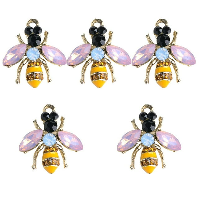 Pretty 5x Craft Supplies Colgante con de Abejas para Manualidades, Fabricación de Joyas