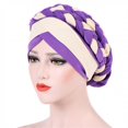 thumbnail image 3 of Bonnet pour Femmes Mode Chapeau Indien Musulman Bonnet Chimio Turban, 3 of 9