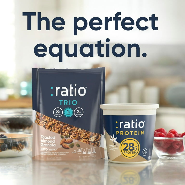 Ratio Yogurt Protein Cultured Dairy Snack, Vanilla, 25g Protein, 24 OZ