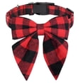 thumbnail image 1 of Collar para perros Malier Christmas Classic Plaid con pajarita para perros, 1 of 7