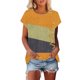 thumbnail image 2 of Camiseta de Manga Corta de las Mujeres de Cuello Redondo de Impresión Casual Top de las Señoras, Poliéster Ligero para el Hogar Diario Y Cómodo, 2 of 9