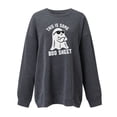 thumbnail image 4 of Winter Savings !Halloween Graphic Sweatshirts for Women Plus Size Crew Neck Long Sleeve Sweater Halloween Ghost Print Sweatshirt Oversize Pullover Tops Halloween Shirts for Women Tops for Women 2024, 4 of 5