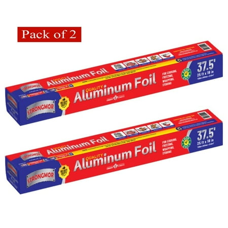 Strongmor Heavy Duty Alum Foil 37.5Sq-Ft (Pack of 2)