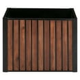 thumbnail image 4 of Grapevine Slat Wood Planter, Rectangular, 23.6IN, 4 of 7