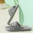 thumbnail image 3 of Entyinea Shower Shoes Men House Slides Shower Sandals Comfy Cushioned Thick Sole,Gray 10.5, 3 of 4