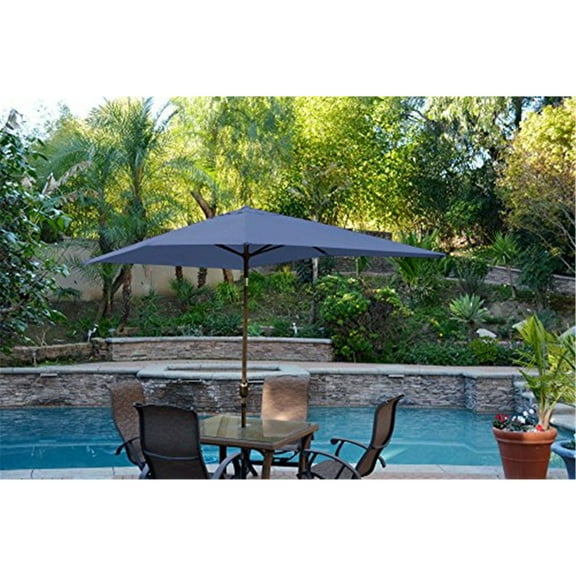 Patio Umbrella with Tilt & Crank - Outdoor Market Umbrella - Aluminum Pole - Durable Shade