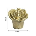 thumbnail image 3 of Efavormart Set of 12 Gold Mini Floating Rose Candle Ideal for Aromatherapy Weddings Party Favors Home Decoration Supplies, 3 of 10
