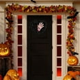 thumbnail image 5 of Halloween Wreath with Hat Legs Pumpkin Door Hanging Garland Front Door for Halloween Decorations, 5 of 6
