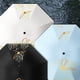 thumbnail image 1 of Parsol plegable con protección UV para lluvia y sol - Sombrilla de tela blanca o azul claro - 38,58", 1 of 6