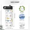 thumbnail image 4 of Uemuo Dinosaur Print 18oz Sports Insulated Kettle, Water Bottle, Outdoor Sports Bottle, Insulated Hydration Bottle with Handle & Flip Straw, 4 of 8