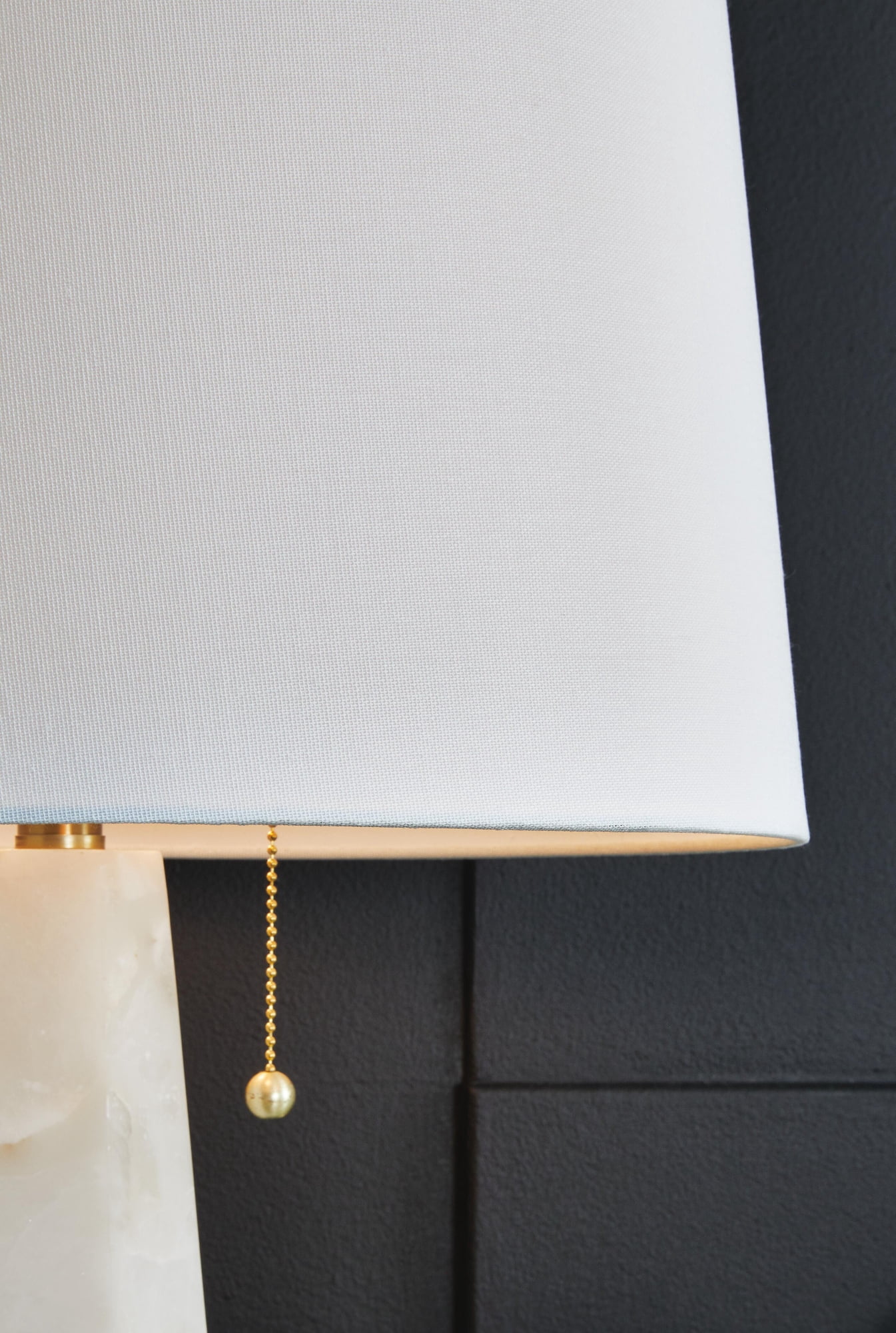Signature Design by Ashley Laurellen Modern White Alabaster Table Lamp with Dual Lights