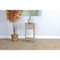 thumbnail image 2 of Sunny Designs Beach Pebble Wood Side Table with Drawer, 2 of 2