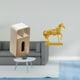 thumbnail image 2 of caja de pañuelos,Funda para caja de pañuelos de cuero sintético para dormitorio,Caja de almacenamiento de toallas de papel para sala de estar que ahorra espacio,Estatuas de caballos,Estatuas, 2 of 8
