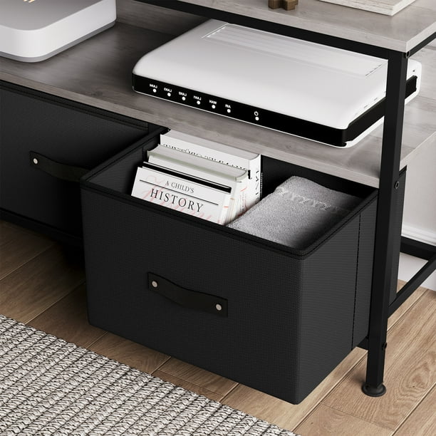 ChaoLink Consola para TV con 3 cajones, soporte para TV de 55 pulgadas para dormitorio, mesa consola con cajones y estantes, mueble para TV y multimedia