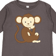 thumbnail image 4 of Inktastic Monkey Thinking Boys or Girls Long Sleeve Toddler T-Shirt, 4 of 5