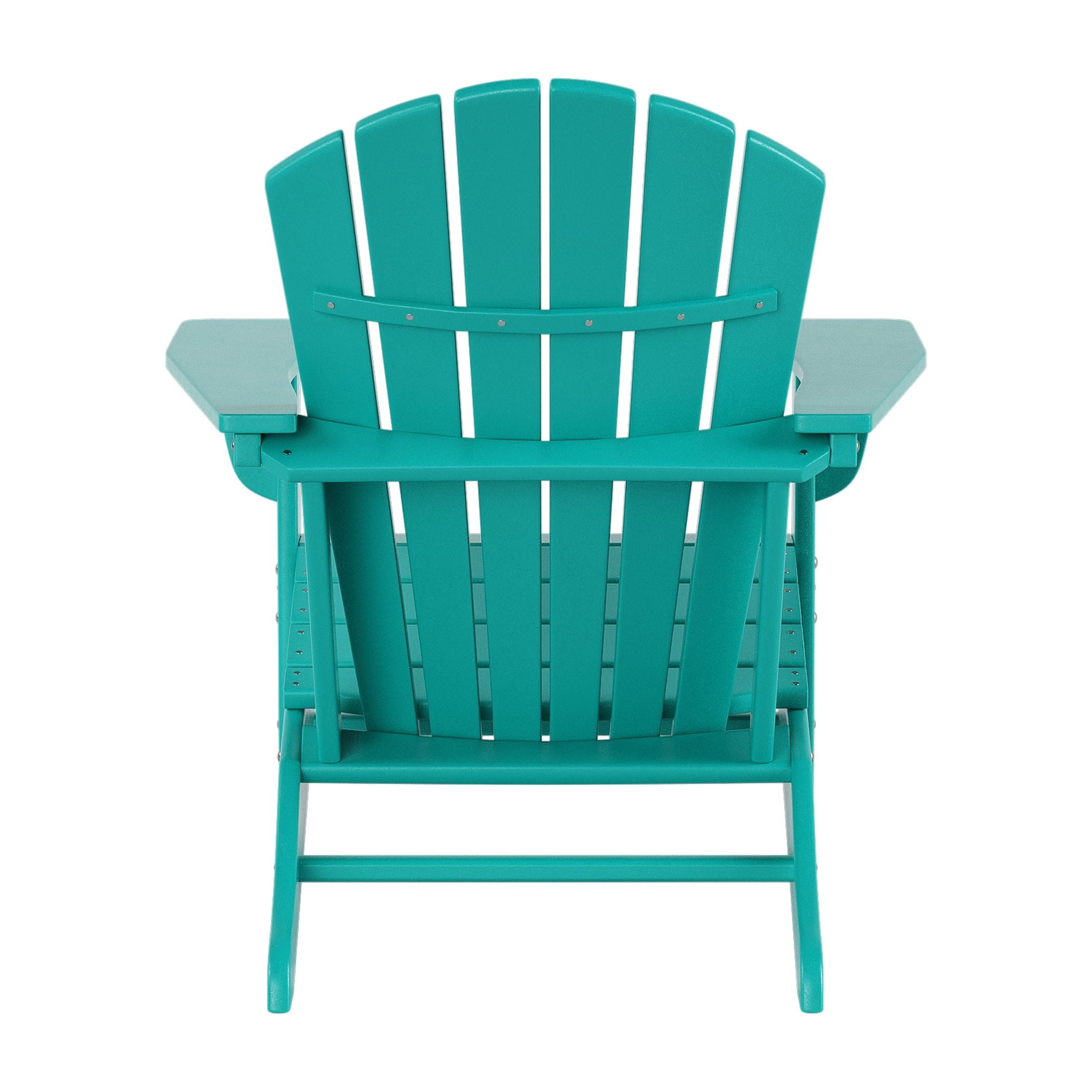 Westin Outdoor Adirondack Patio Chair with Ottoman Footrest, Turquoise