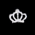 thumbnail image 4 of 10pcs Crown Shape Rhinestone Embellishments for Crafts Cellphone Decoration (Silver), 4 of 6
